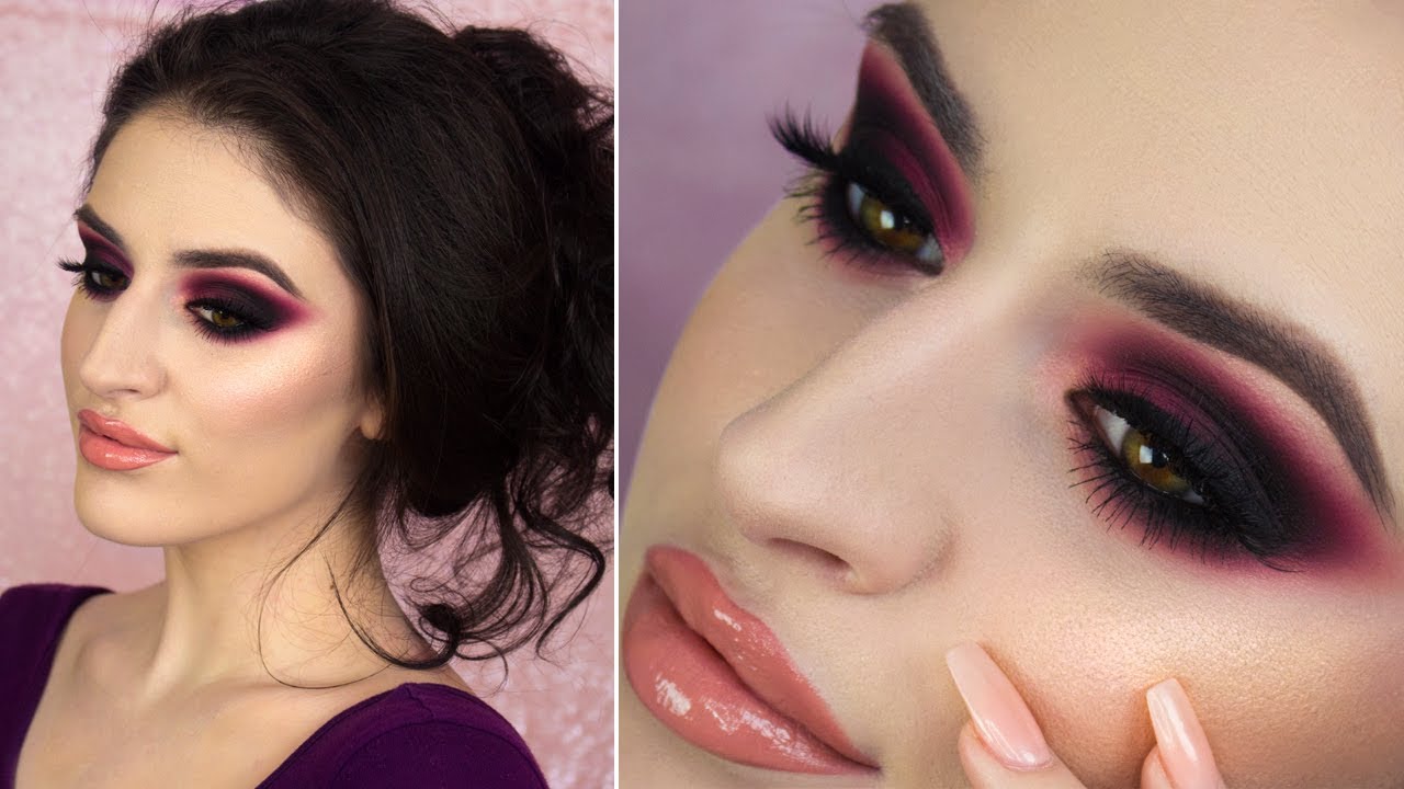 Dark Plum Smoky Eye Make-up | Sexy Valentines Day Tutorial