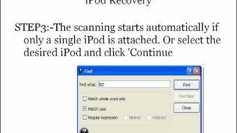 How iPod recovery software works