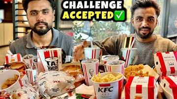 Eating Every Item On The KFC Menu😍Challenge Accepted…👍