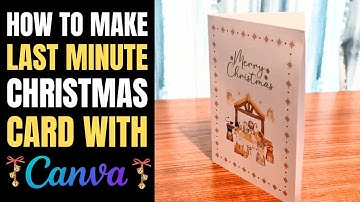 Last Minute Christmas Card in Canva | Step by Step Tutorial