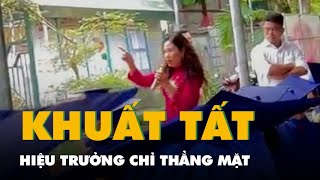 Xôn xao video trưởng hội phụ huynh nói về khuất tất tiền mua tủ, hiệu trưởng chỉ mặt ngăn cản