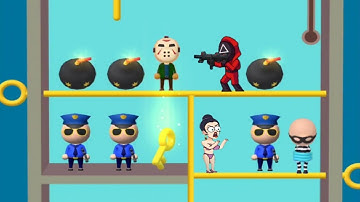 Squid Pin 3D - Pull The Pin - Android Gameplay Walkthrough Levels (302 to 320) part #22