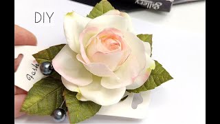 Роза из Зефирного Фоамирана из одного размера лепестков / Realistic roses from foamiran / DIY rose/