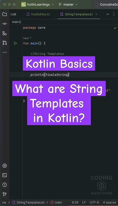 What are String Templates in Kotlin. 🔥 #kotlin #kotlinshorts # # ...
