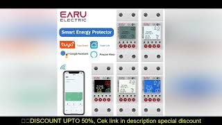 63A 230V Tuya WiFi Smart Circuit Earth Leakage Over Under Voltage Protector Relay Device Switch Brea