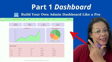 Part 1 Build a Modern Admin Dashboard | HTML CSS JavaScript Tutorial (Step by Step)