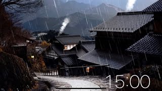 15 Minute Timer - Rain Sounds for Sleeping, Relaxing and Studing