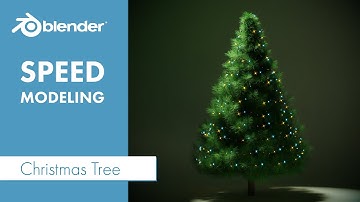 Christmas Tree Speed Modeling In Blender