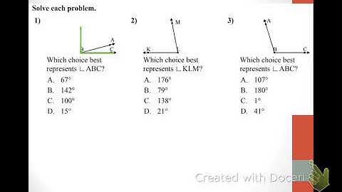 1.5 Measuring and Constructing Angles Part 1