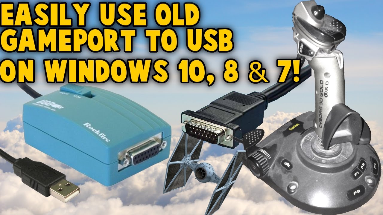 New Use Old Gameport Joystick on Windows 11 10 8 \u0026 7 - Gameport to USB Nest - Retro Joystick Controllers