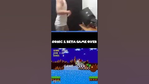Sonic 1 Beta game over