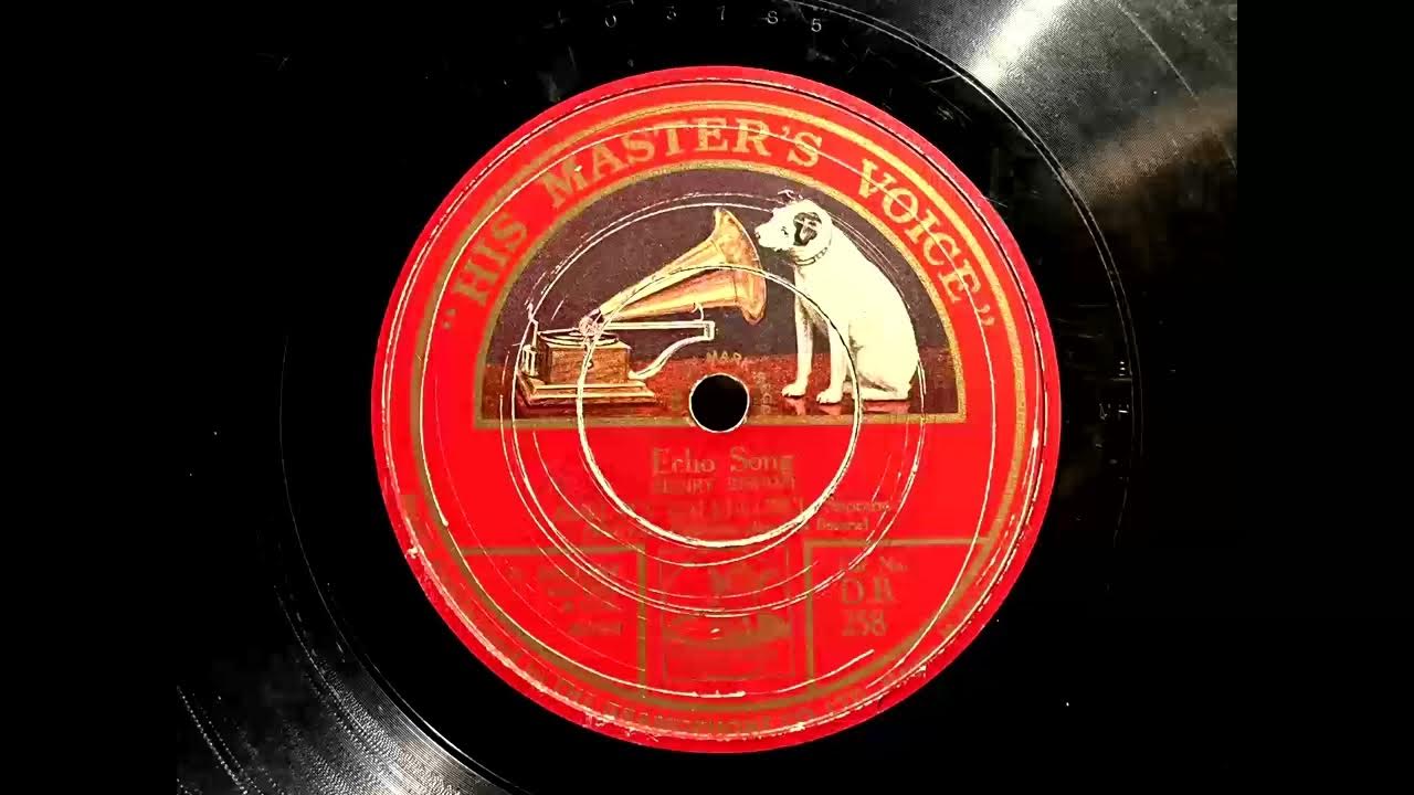 1924 AMELITA GALLI-CURCI - Echo Song HMV 12" DB258 1924 AMELITA GALLI-CURCI - Echo Song HMV 12" DB258