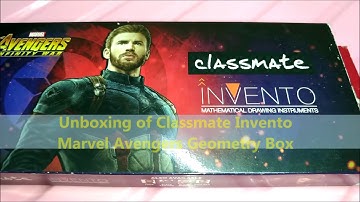 Classmate Invento Marvel Avengers Captain America Geometry Box