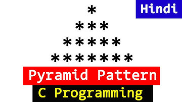 C Pattern Printing Programs | Pyramid Shape Printing Explained in Hindi