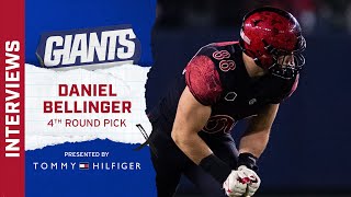 Daniel Bellinger's FIRST Interview as a Giant | Giants Draft TE Daniel Bellinger