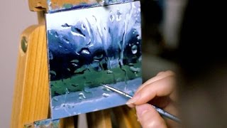 Speed Painting Rainy Window YouTube