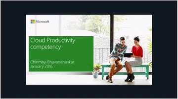 Cloud Competency Attainment: Cloud Productivity competency