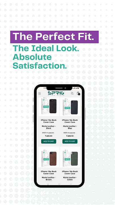 Sprig for iPhone 16e: Sleek, Smart, Secure!