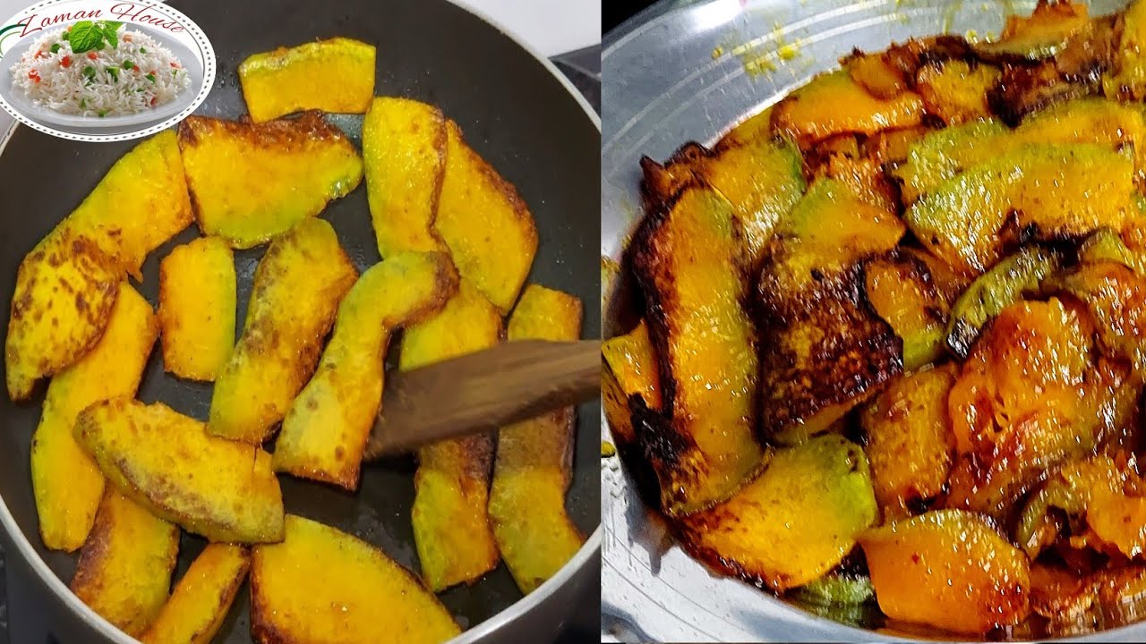 Kohda Bhajja | Yellow Pumpkin Fry by (Zaman House) - YouTube