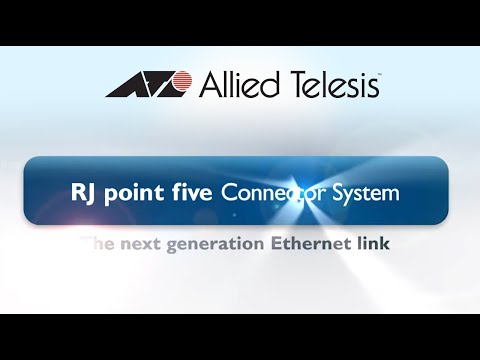 Allied Telesis RJ point five connector system doubles your port density!