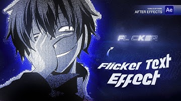 RGB Flicker Text Effect Tutorial After Effects! | Kirtan Fx