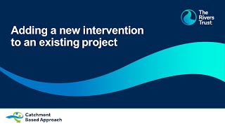 Adding an intervention to the Natural Flood Management Hub
