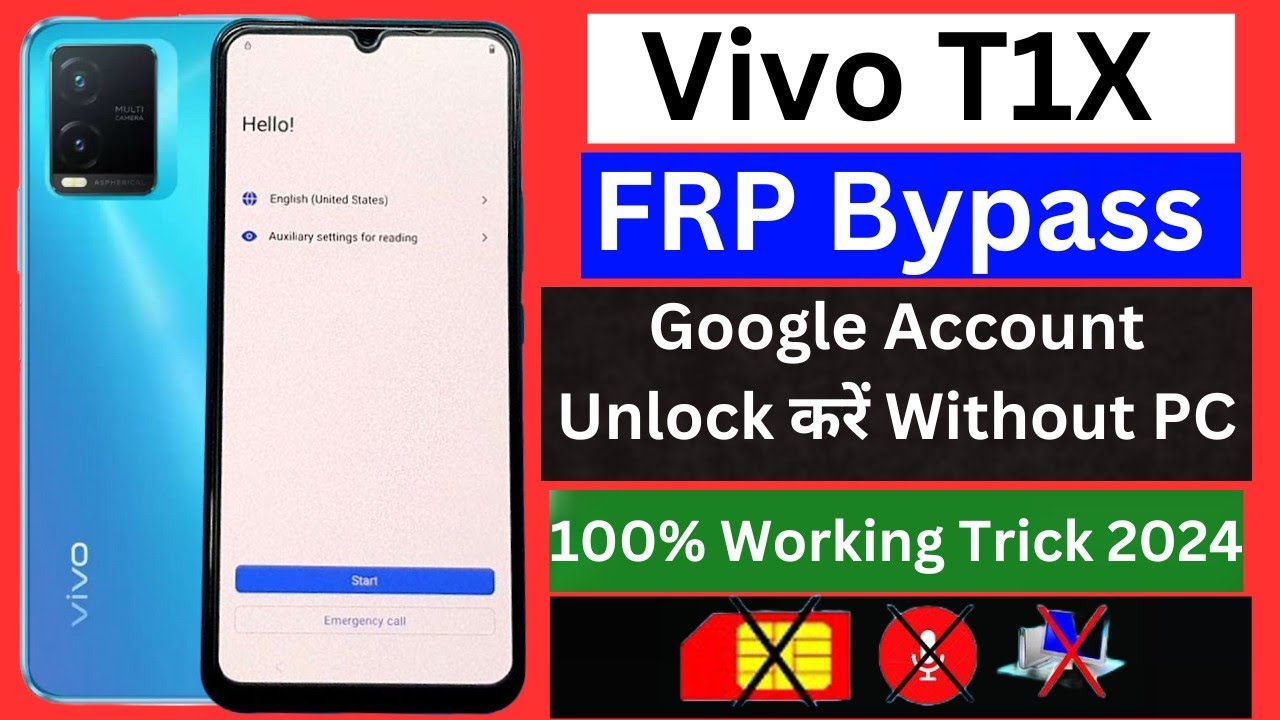 Vivo T1x Frp Bypass| vivo t1x frp lock kaise khole|how to remove frp lock vivo t1x|vivo t1x frp lock