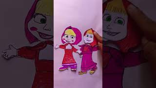 masha russian cartoon character and twinny girl