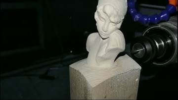 Small 5 Axis CNC Router for 3D Woodworking with Rotary