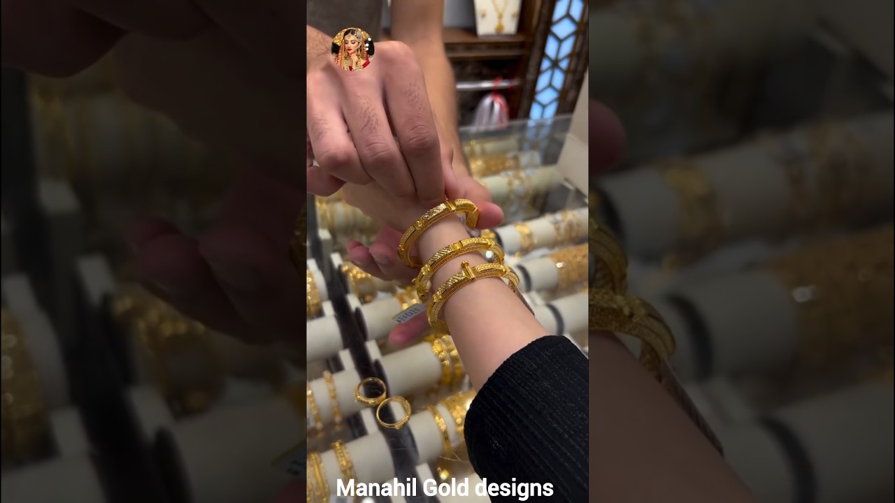 Latest Kuwait 🇰🇼 Screw Adjustable Gold Bangles| #21k Gold Bangles #trending #kuwait #viralshort