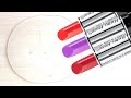 Satisfying Slime Coloring with Makeup! Mixing 3 Lipsticks into Clear Slime #3