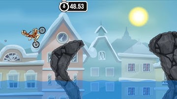 Moto X3M lvls 66-70 Bike Race Game. Unreal flights.