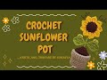 Crochet Sunflower Pot Easy Crochet Tutorial For Beginners
