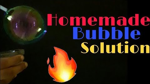 Homemade Bubble Solution || 3 Ingredients Without Glycerin ||