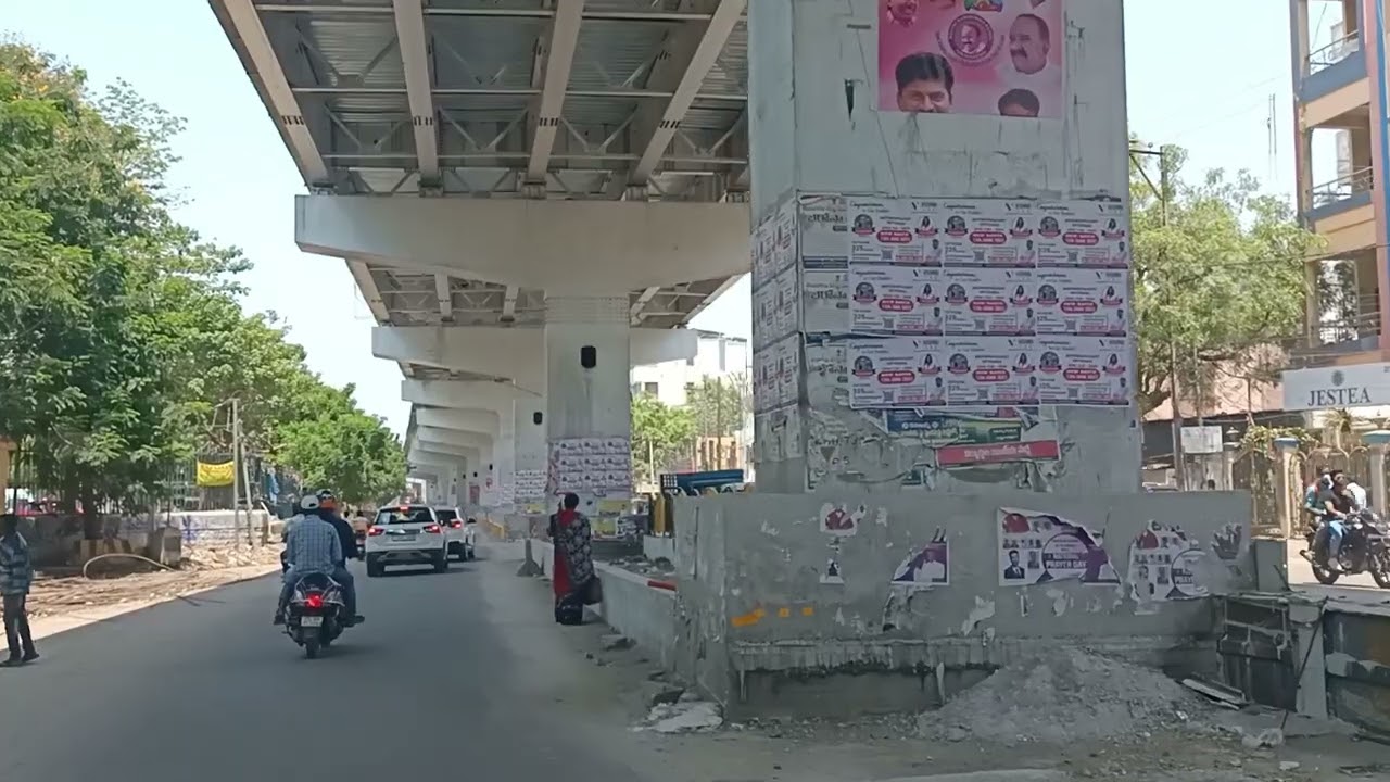RTC Cross Roads Steel Flyover Drive update, Indira Park to Ashok Nagar x roads