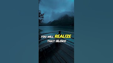 Silence Is Not Empty It Is Full Of Answers #motivation  #motivationalquotes