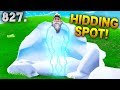 *NEW* YOU CAN HIDE IN SNOW?! - Fortnite Funny WTF Fails and Daily Best Moments Ep. 827