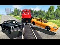 Train Accidents #16 - BeamNG DRIVE | SmashChan