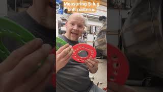 How to measure a 5-lug wheel bolt pattern #mechanic #wheels #cars #custom #build #diy #howto