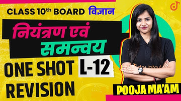 नियंत्रण एवं समन्वय | Control & Coordination | One Shot Revision | Class 10 Biology Chapter 7