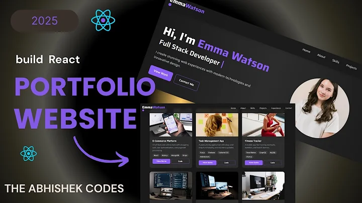 how to build a stunning modern portfolio website using React +Tailwind CSS + Vite  and Framer Motion