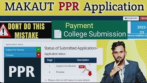 📜 MAKAUT PPR: Step-by-Step Online Application & Payment Guide | NEW College Submission Process 2024