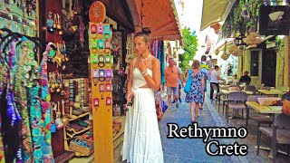 The Growing Popularity of Rethymno of Crete - 4K Walking Tour