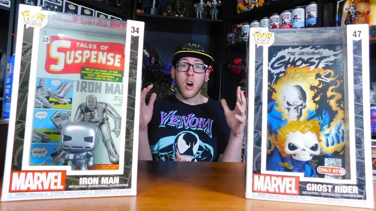Ghost Rider and Ironman Funko Pop Comic Covers - YouTube