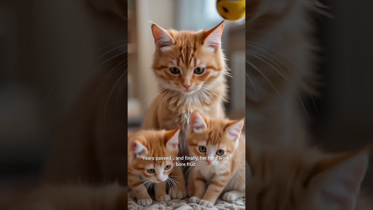 Mother Cat’s Sacrifice 🐾 | From Struggles to Success | Heart Touching Moral Story”
