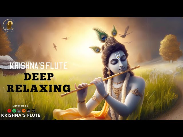 Krishna Flute || Deep Relaxing Music , Sleep Music , Meditation Music, Study, Calming Music class=