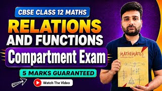 Class 12 Maths Relation &amp; Function Most Important PYQ 2026 🔥 | Compartment Exam 2026 | NCERT CH -1😱💯