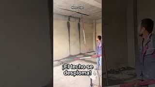 Ingeniosa técnica para mover escombros de concreto #worker #process #concrete #construction #debris