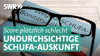 Schufa-Score Woher Kommt Die Schlechte Bonität? Marktcheck Swr