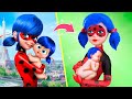 Ladybug y Cat Noir tienen un bebé / 11 trucos y manualidades para muñecas